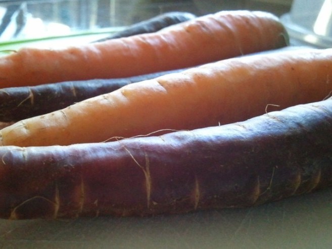 Rainbow carrots