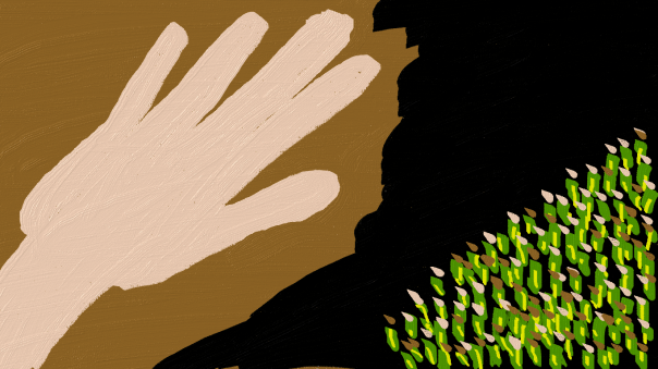 Magic hands and people on the streets 