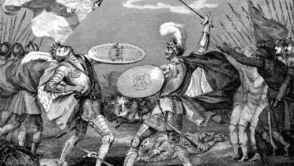 Henry Tudor kills King Richard III in the Battle of Bosworth Field in 1485